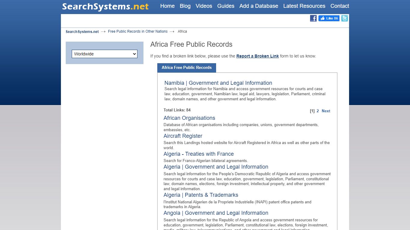 Africa Public Records